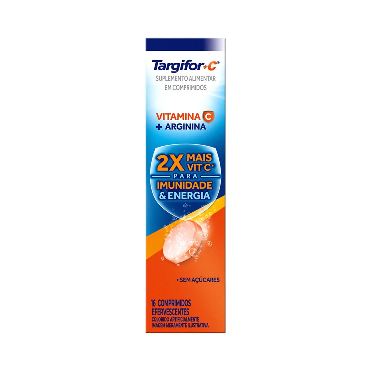 Vitamina C + Arginina Efervescente Targifor+C 16 comprimidos