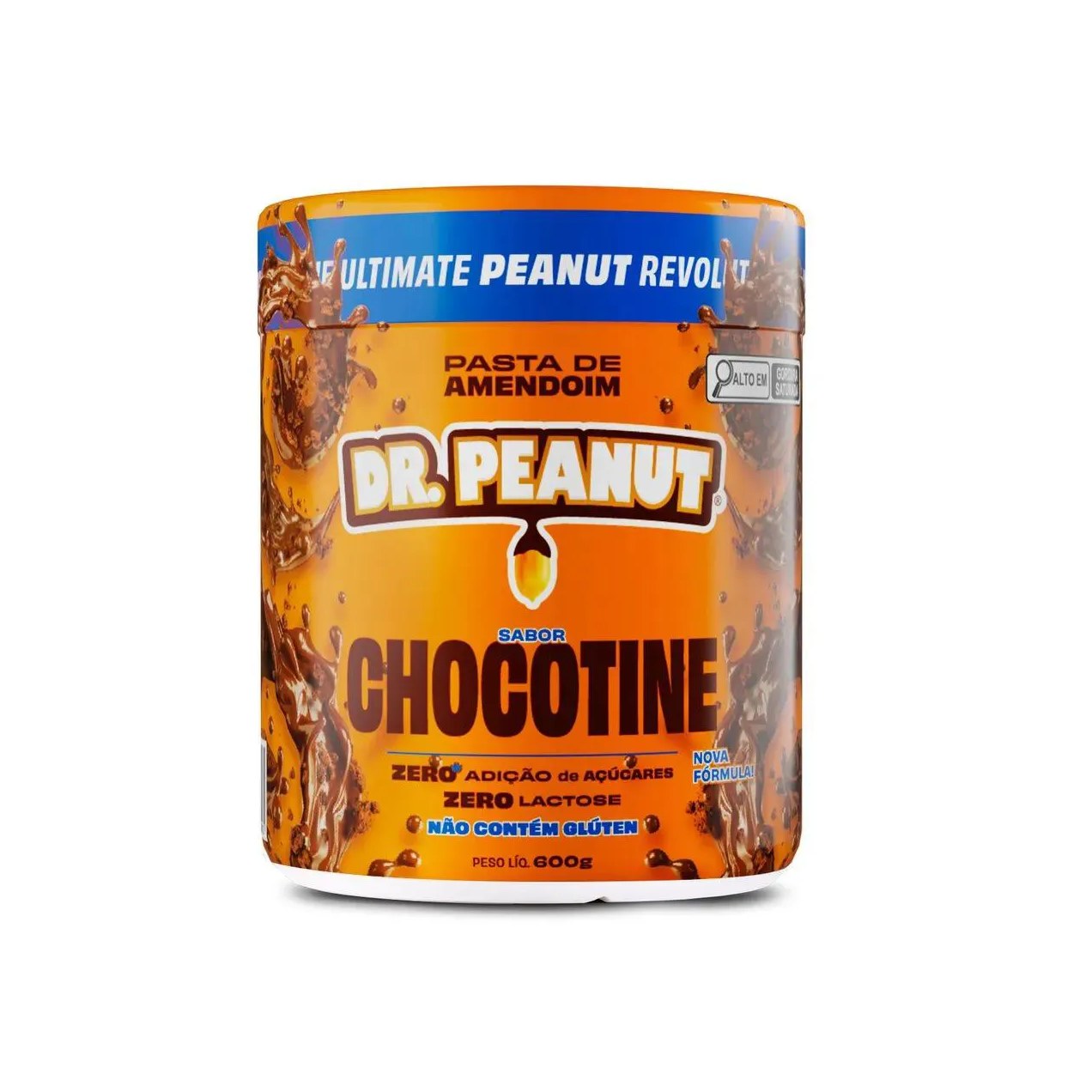Pasta de Amendoim Sabor Chocotine com Whey Protein Dr. Peanut 600g