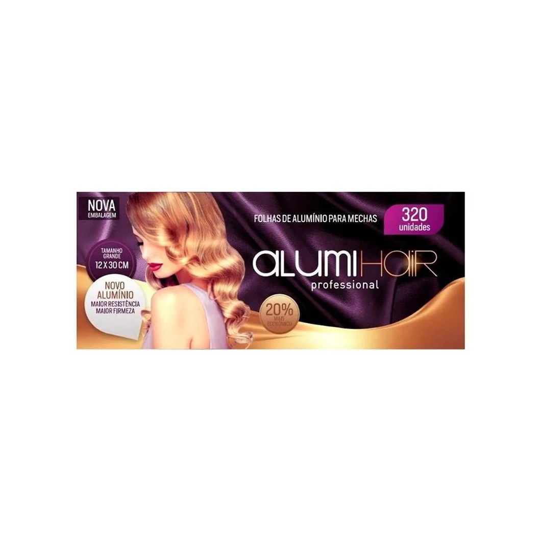Papel Alumínio para Mechas Alumi Hair 320 Folhas 1230X