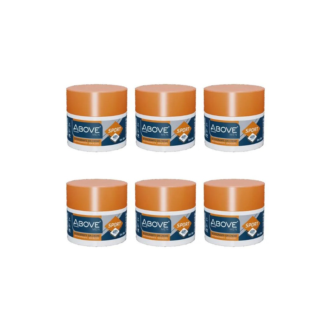 Desodorante Creme Above Sport 50g-Kit C/6un
