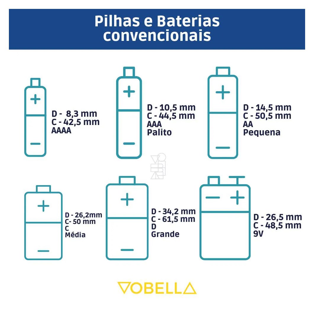 Pilha Alcalina Aaa Palito 1,5v LR03 Blister 8 Unidades Elgin