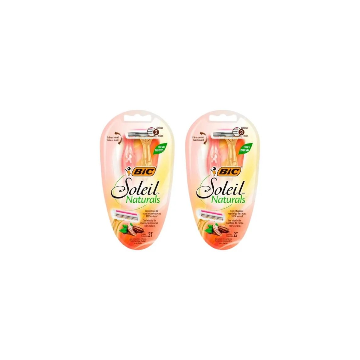 Aparelho de Barbear Bic Soleil Naturals VD/AM C/2- 2un