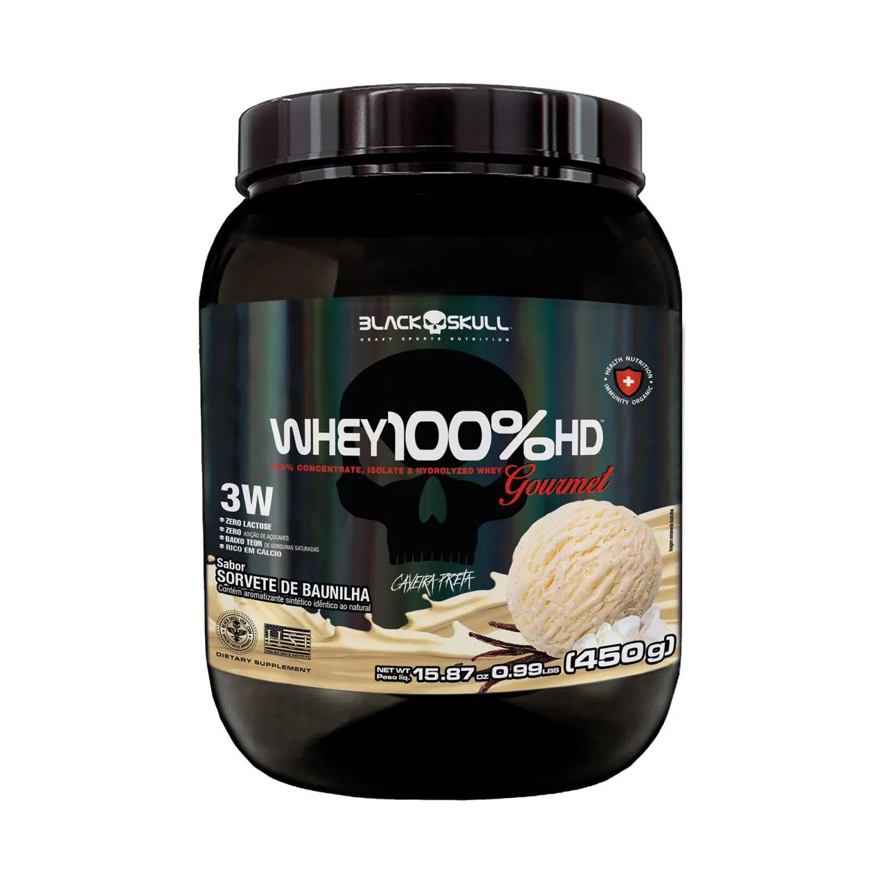 Whey 100%hd Gourmet 450g Na Na Baunilha