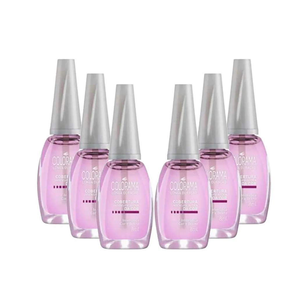 Kit Esmaltes Colorama Tratamento - Cobertura Intensificadora da Cor (6 Unidades)