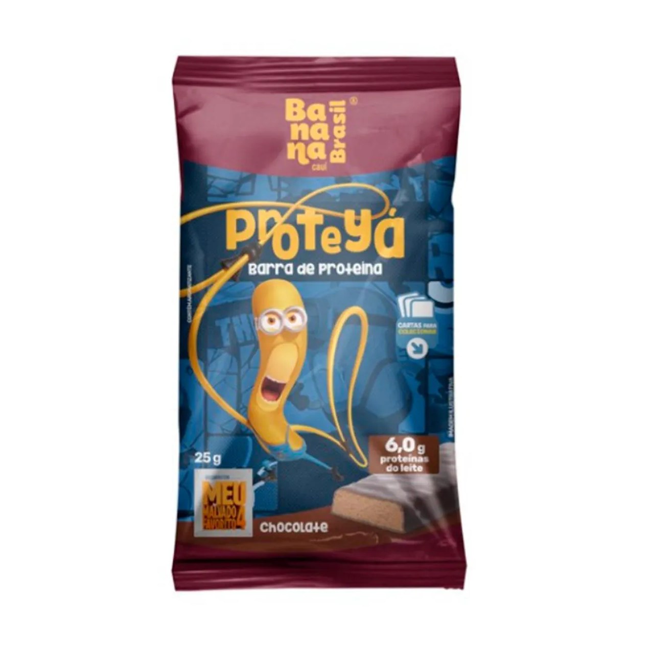 Barra de Proteína Banana Brasil Proteyá Chocolate 25g