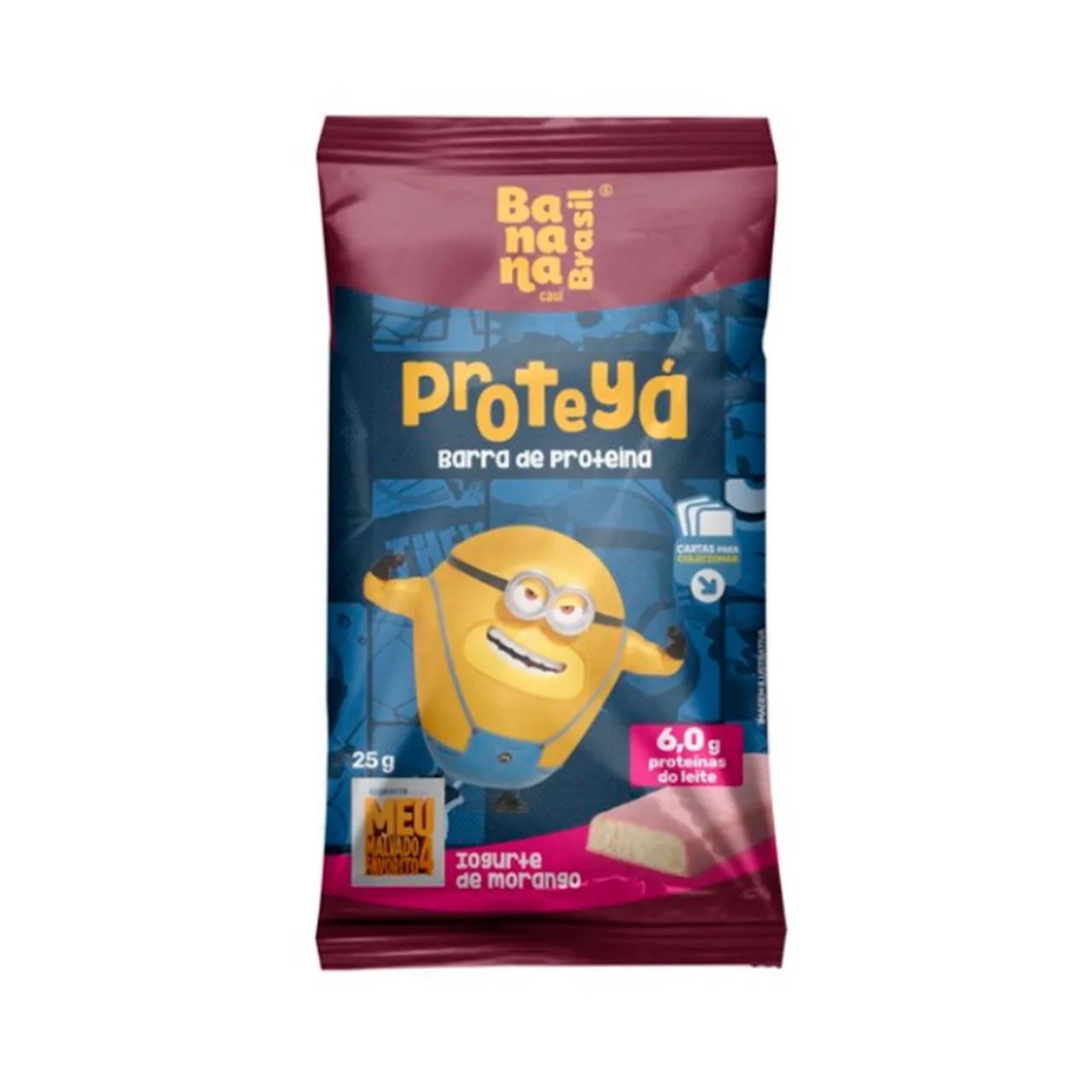 Barra de Proteína Banana Brasil Proteyá Iogurte de Morango 25g