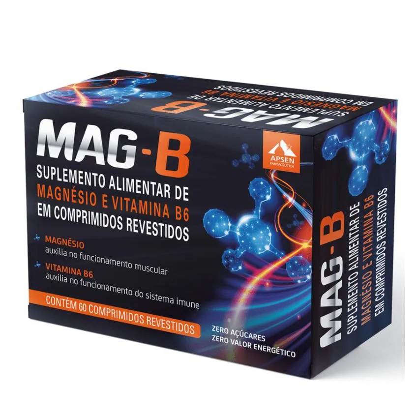 Mag-b C/60 comprimidos - Magnésio + Vitamina B6