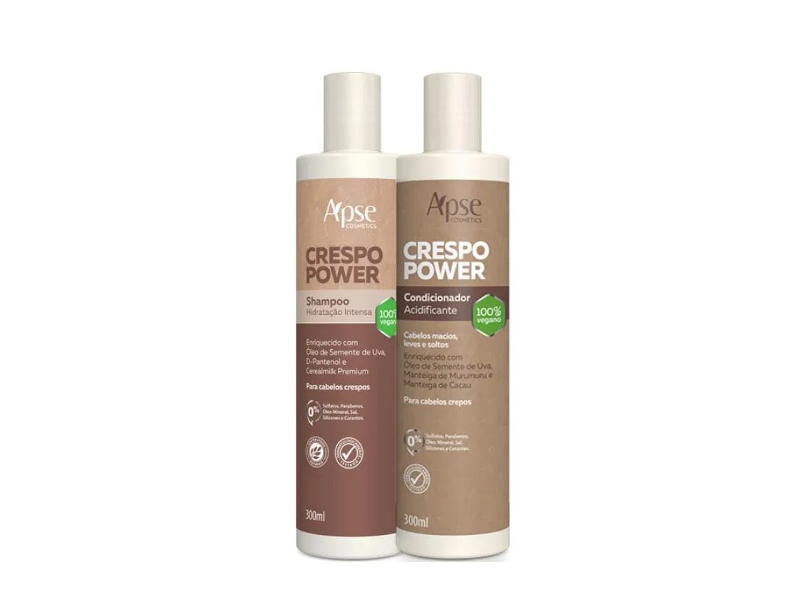 Kit Shampoo E Condicionador Crespo Power 300ml - Apse
