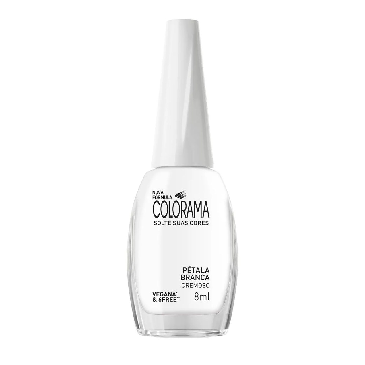 Esmalte Cremoso Colorama Solte Suas Cores 8ml - Pétala Branca