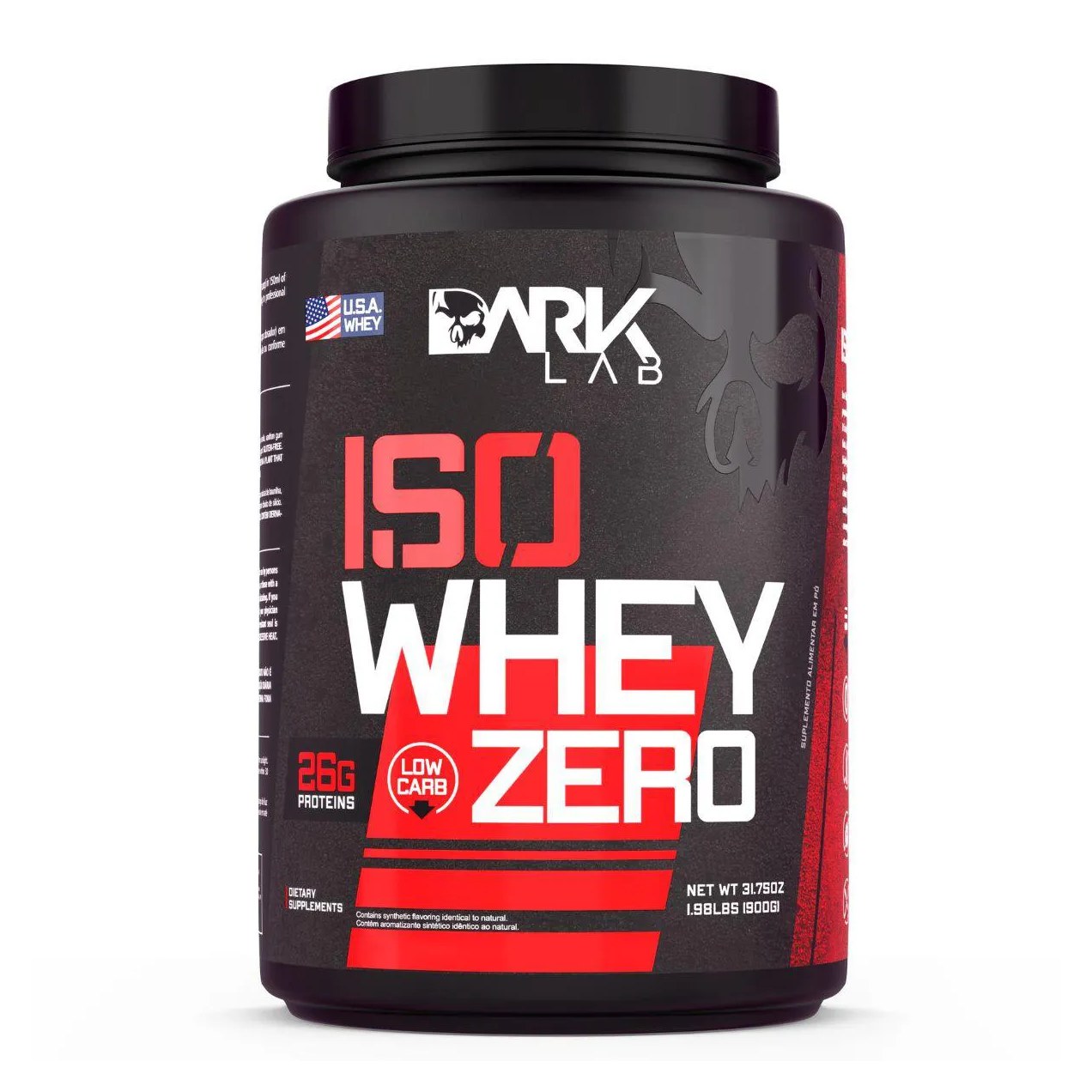 Iso Whey Zero 900g Morango Dark Lab
