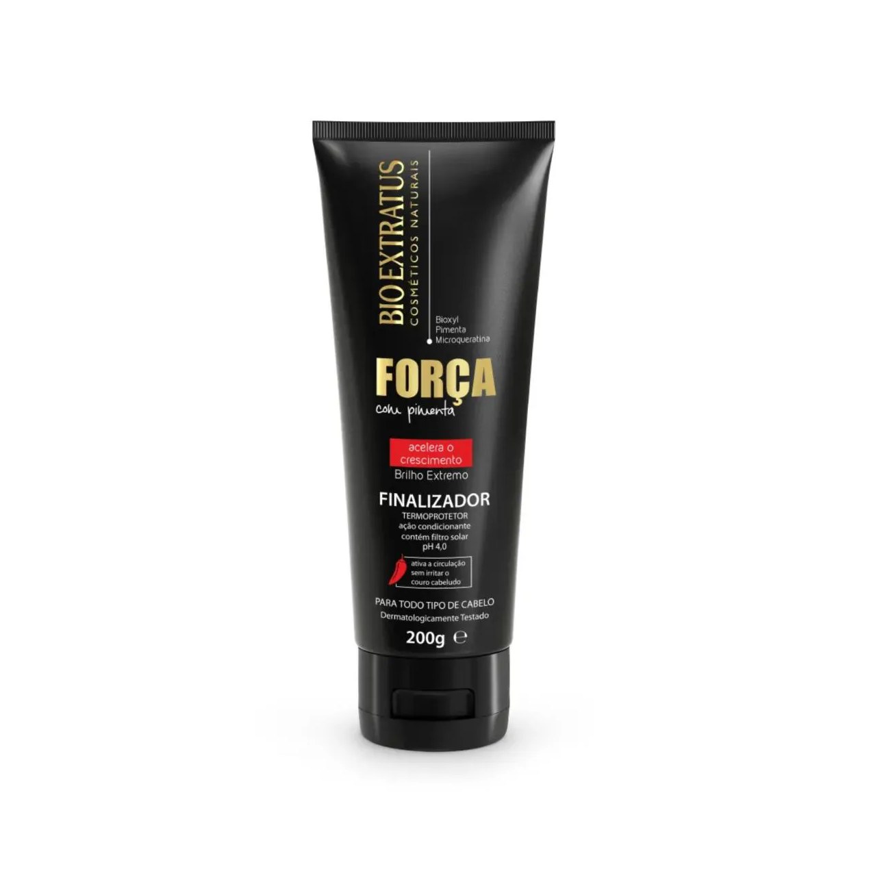 Finalizador Termoprotetor Força Pimenta 200g – Bio Extratus