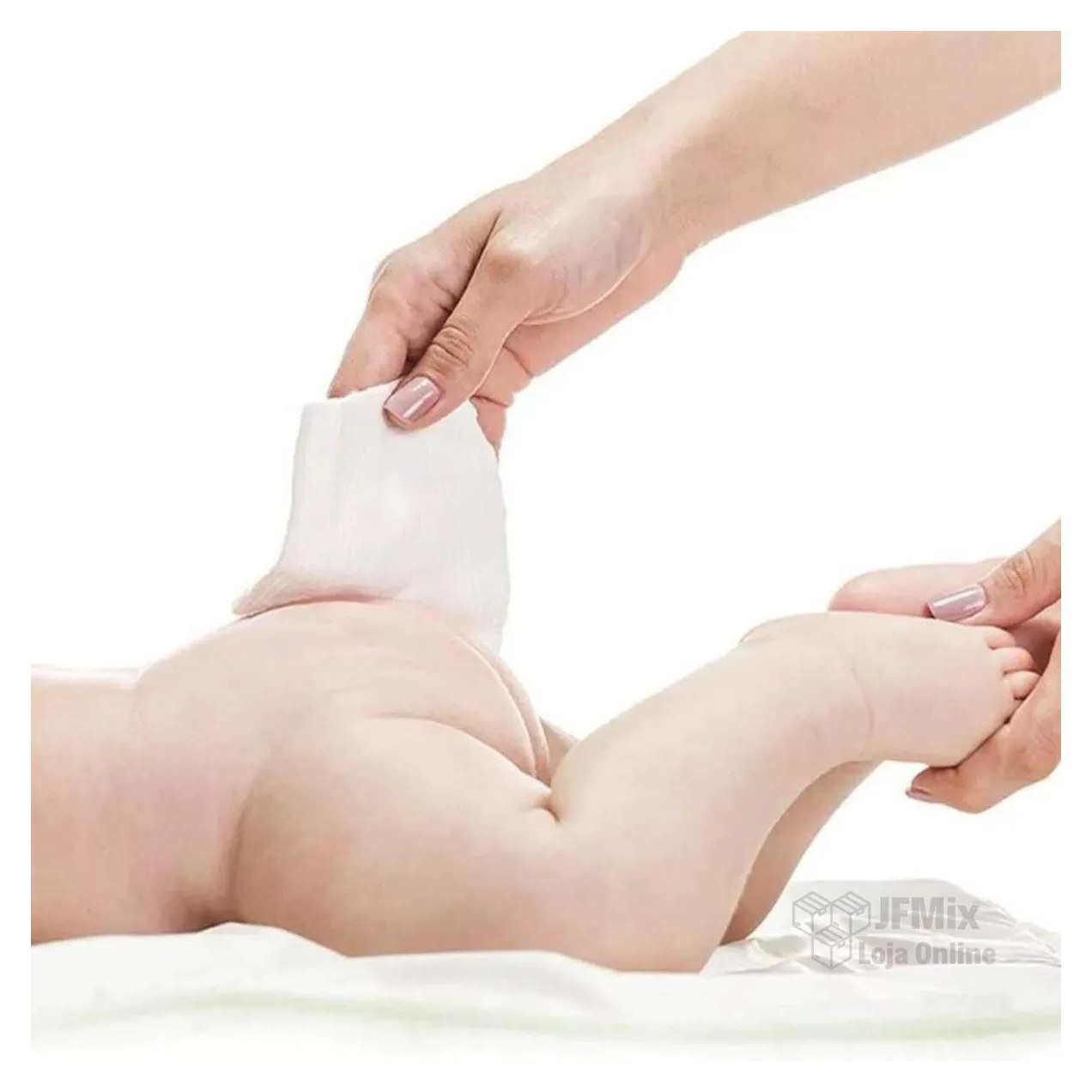 Algodão quadrado bebê bellacotton 400 unidades