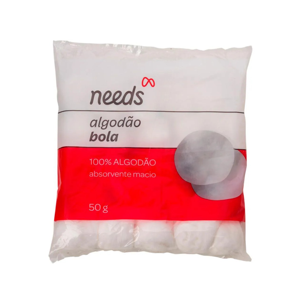 Algodão Bola Needs 50g