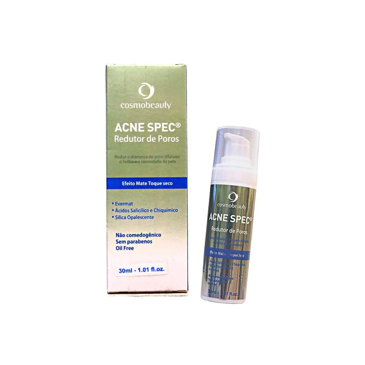Cosmobeauty Creme Acne Spec Redutor Poros Efeito Seco 30Ml