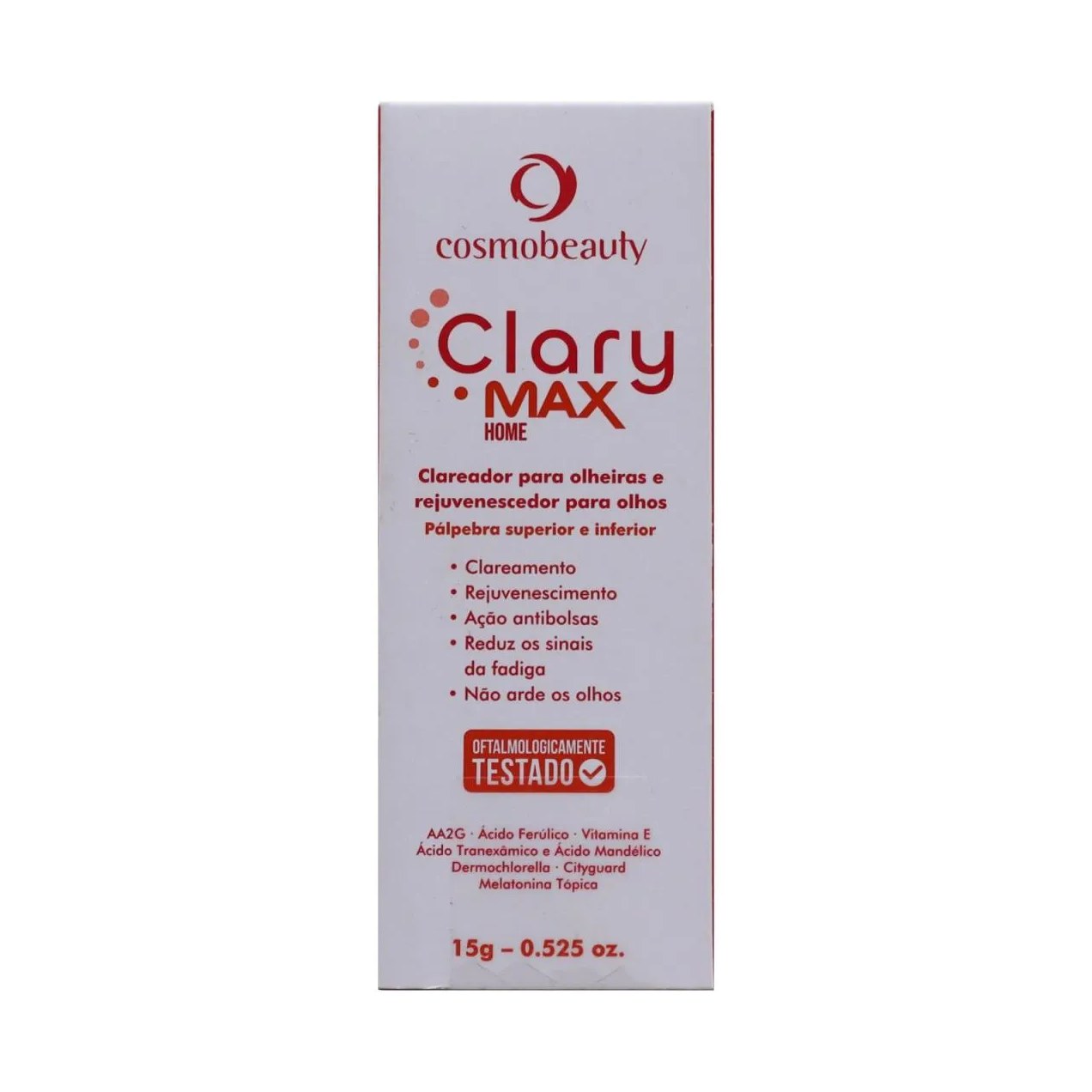 Cosmobeauty Clary Max Clareador Para Olhos Olheiras 15Ml