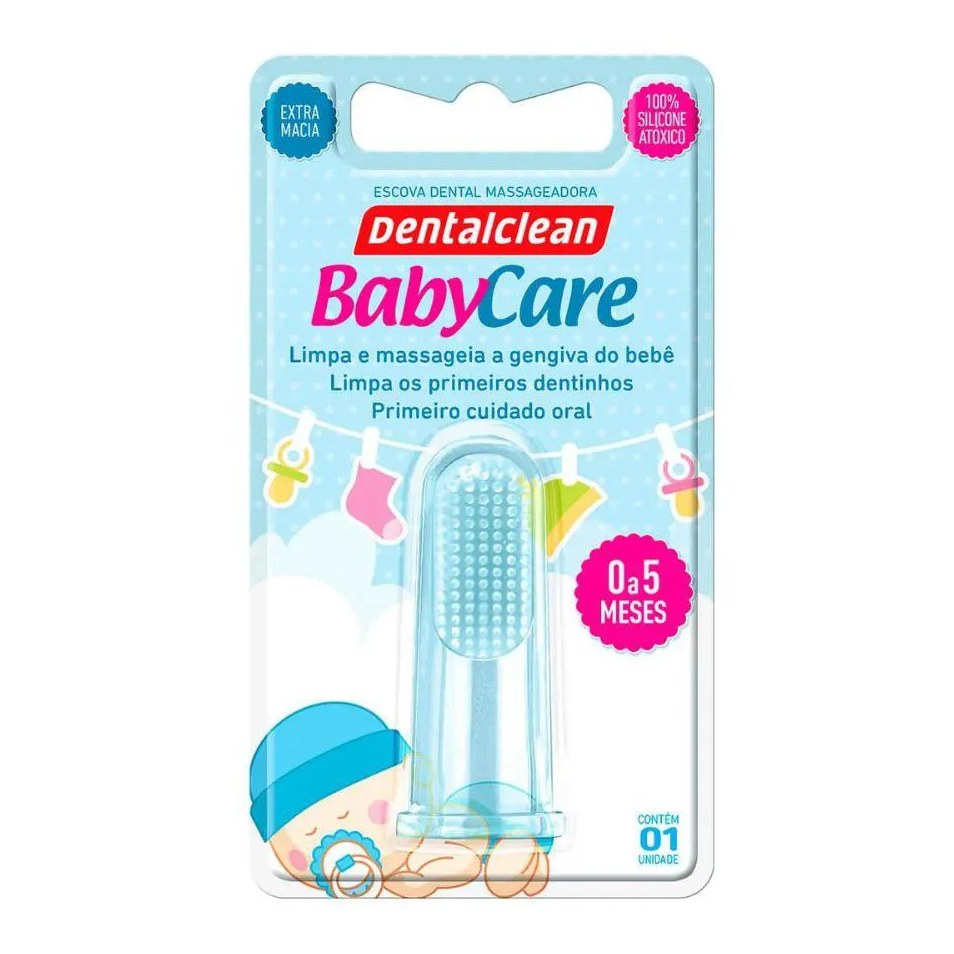 Escova Dental Infantil Baby Care Azul - Dentalclean
