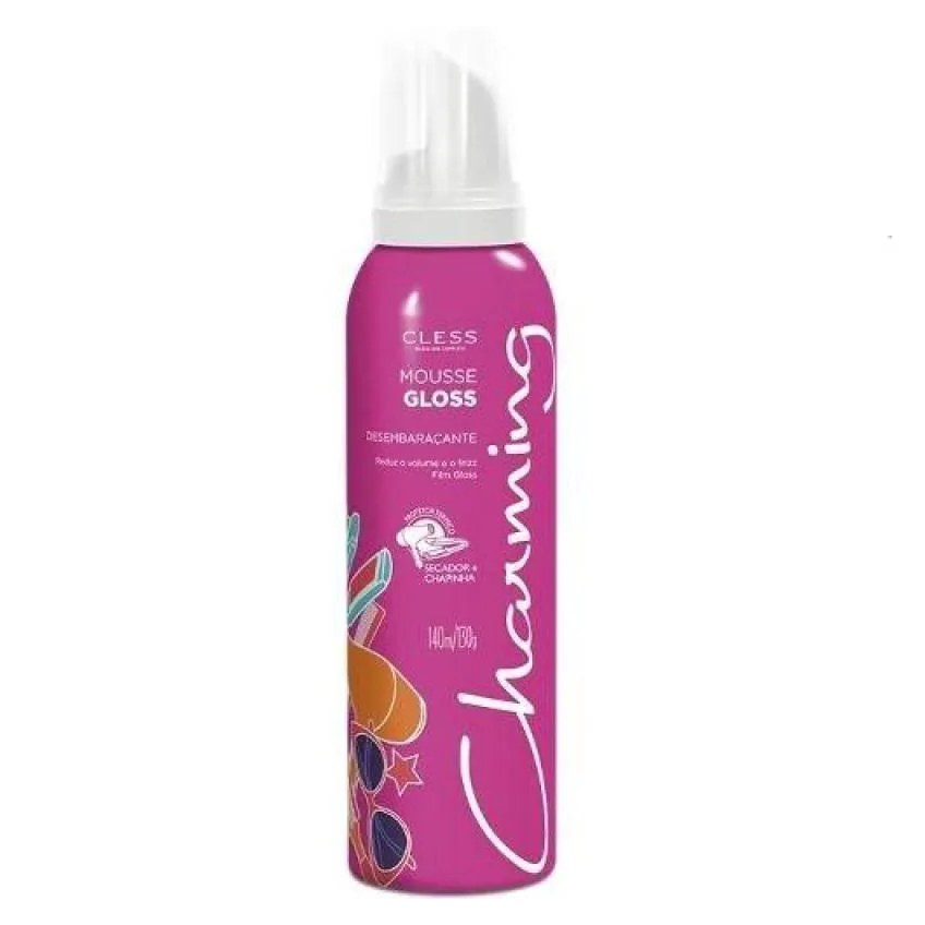 Mousse para Cabelo Charming 140ml Gloss Protecao Termica