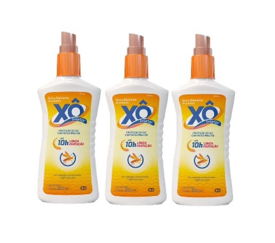 Kit 3x Repelente Spray Xô Inseto com 200ml - Cimed