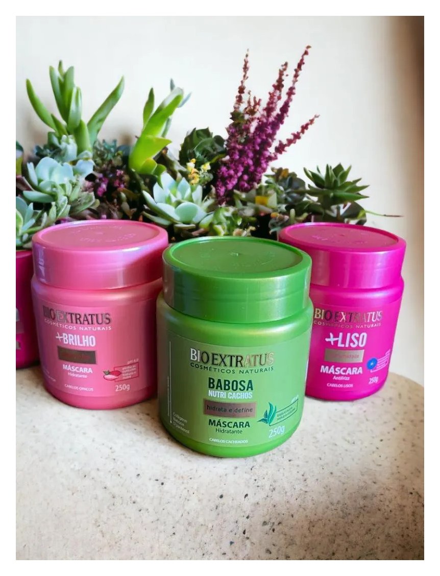 Kit Cronograma Capilar Hidratação Mais Liso + Nutri + Brilho 250Gr