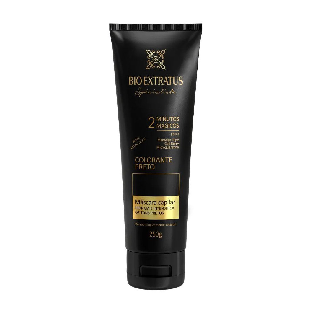 Mascara Colorante Preta Reaviva A Cor e Trata 250 Gr