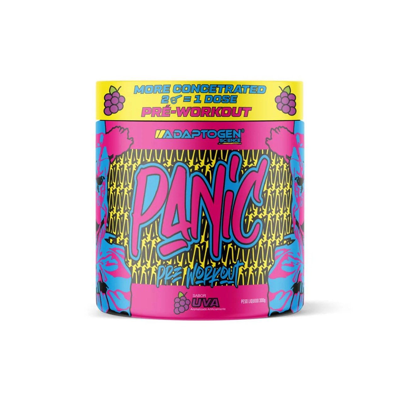 Panic Pre Workout Uva 300g - Adaptogen