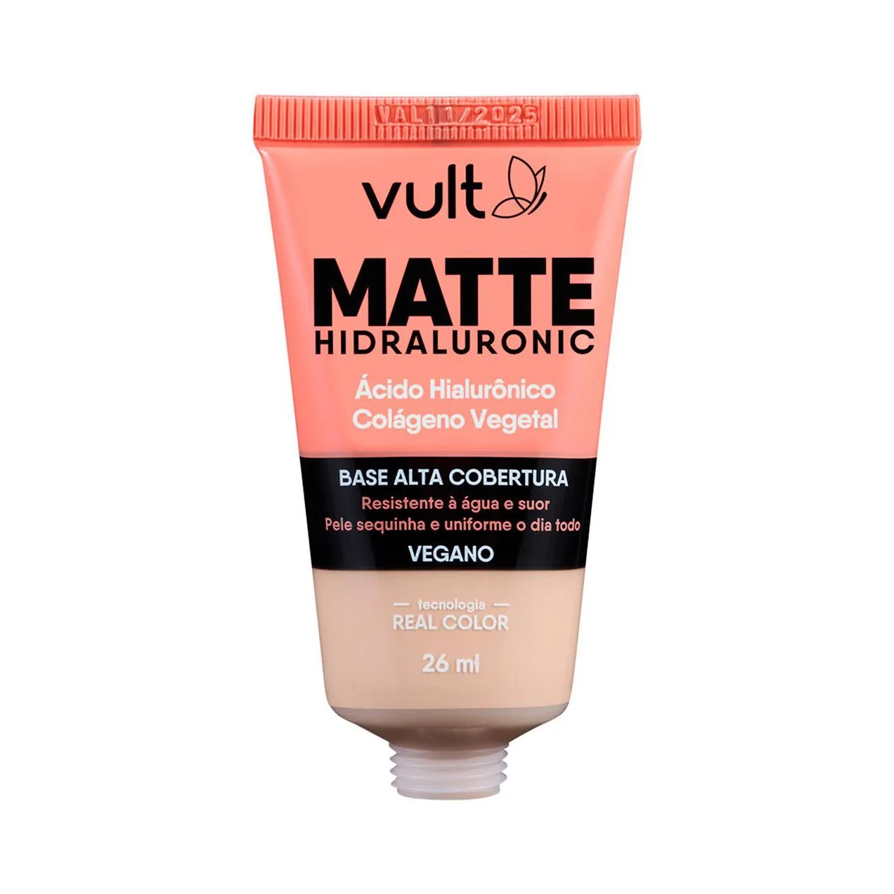 Base Líquida Vult Hidraluronic Matte 26ml - Cor V120