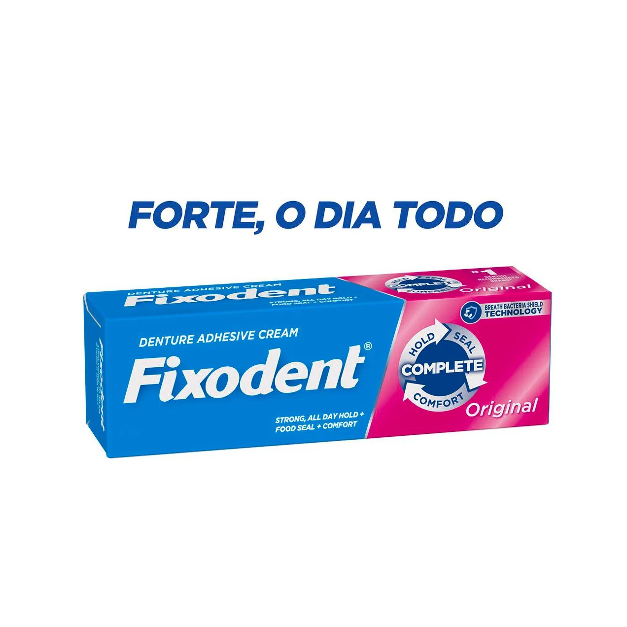 Creme Adesivo para Dentaduras Fixodent Original Pack Promocional com 50% de desconto na 2ª unidade