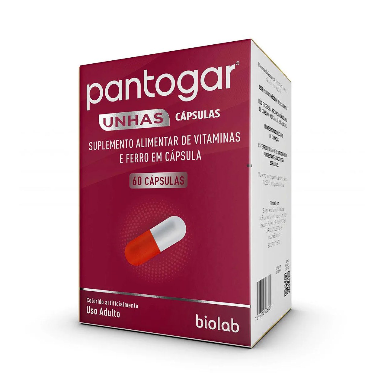 Suplemento Alimentar Lauton Biotina Plus 60 Cápsulas