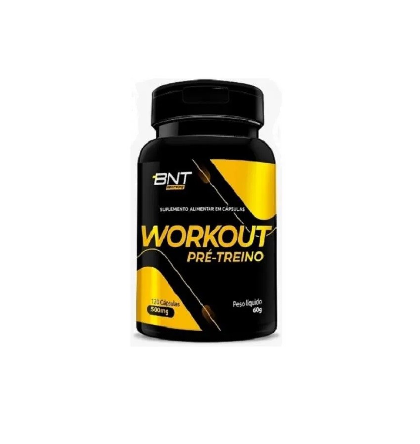 Workout Pré-Treino C/ Mix Energético 500Mg (120Cápsulas) - Padrão: Único