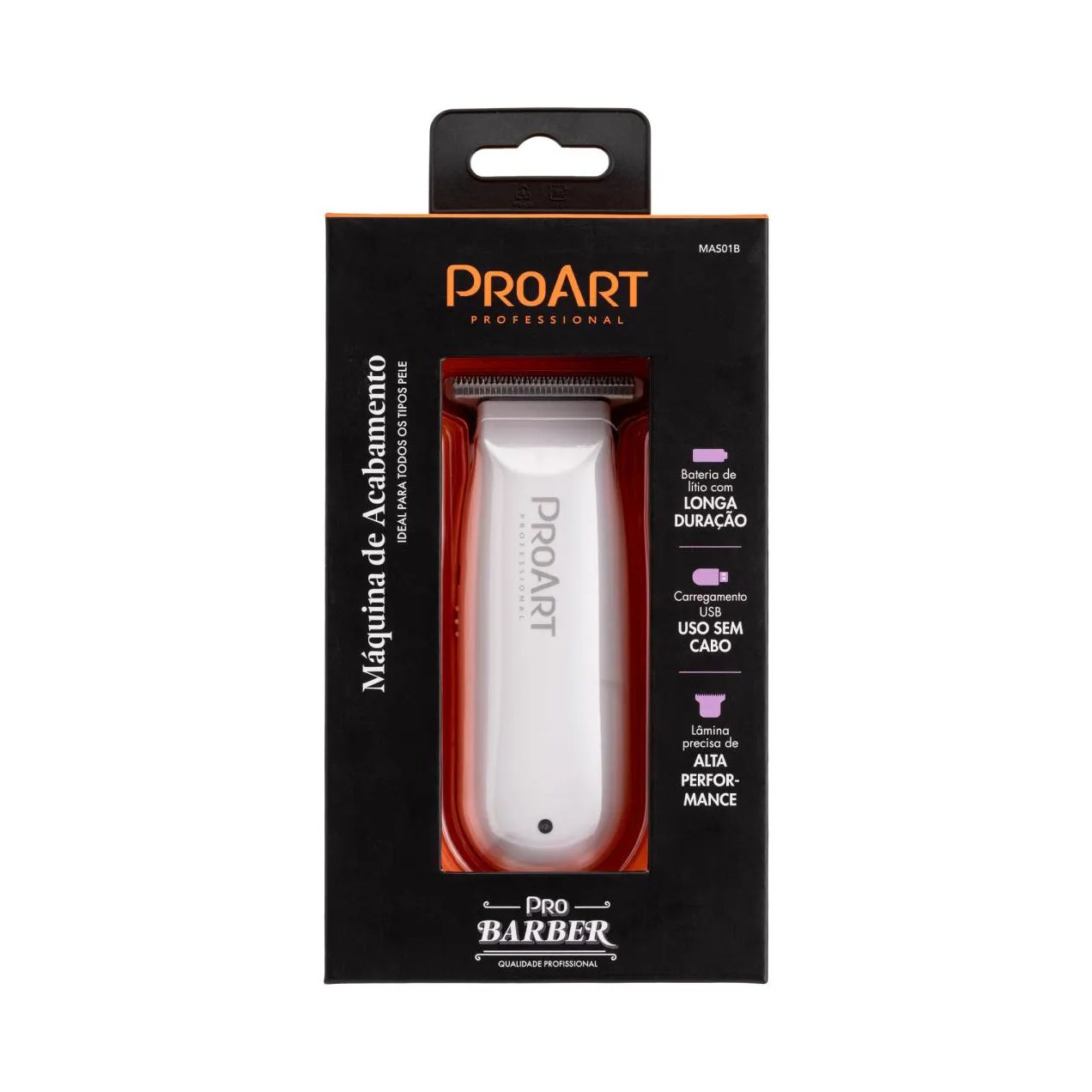 Máquina de Acabamento Profissional Mini Bivolt - Proart Branco