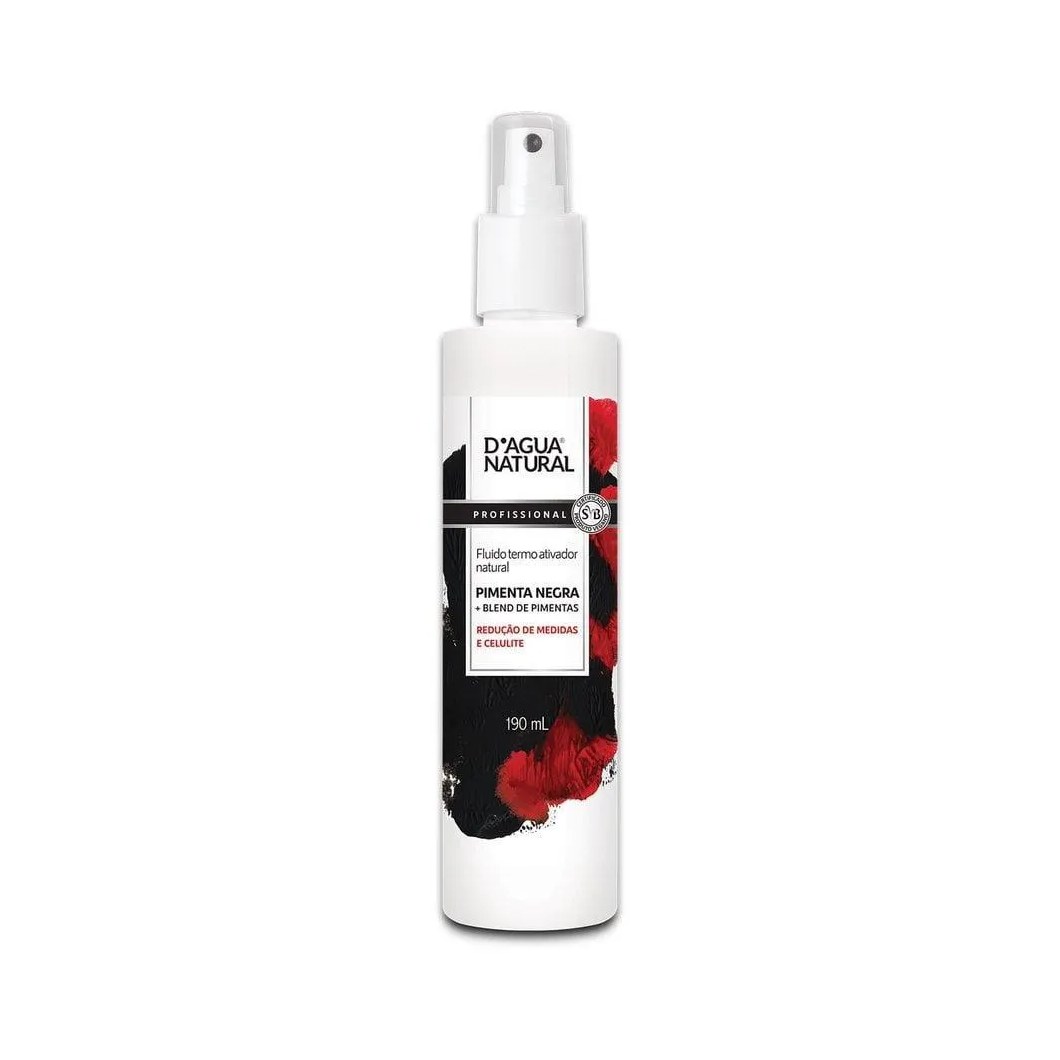 FLUIDO D’áGUA NATURAL PIMENTA NEGRA TERMO ATIVO - 190ML