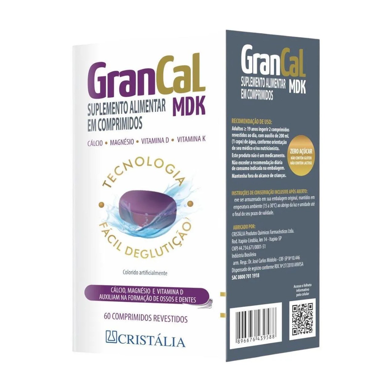 Grancal Mdk 60 comprimidos Saúde Óssea e Muscular