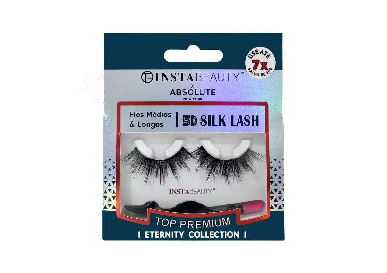 Cílios Postiços 5d Silk Sapphire 206 - Absolute New York X Instabeauty
