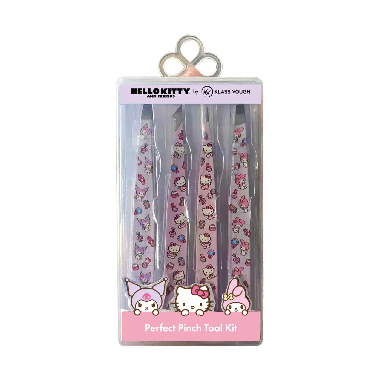 Kit de Pinças Estampadas C/4 Hello Kitty - Klass Vough