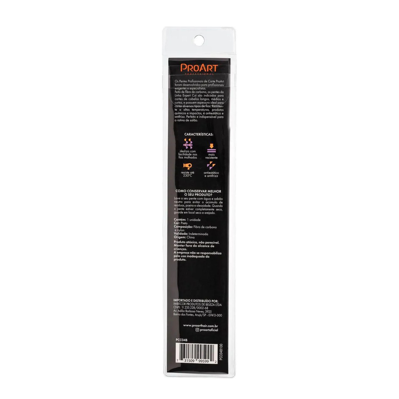 Pente Carbono Confort - Expert Cut - Proart