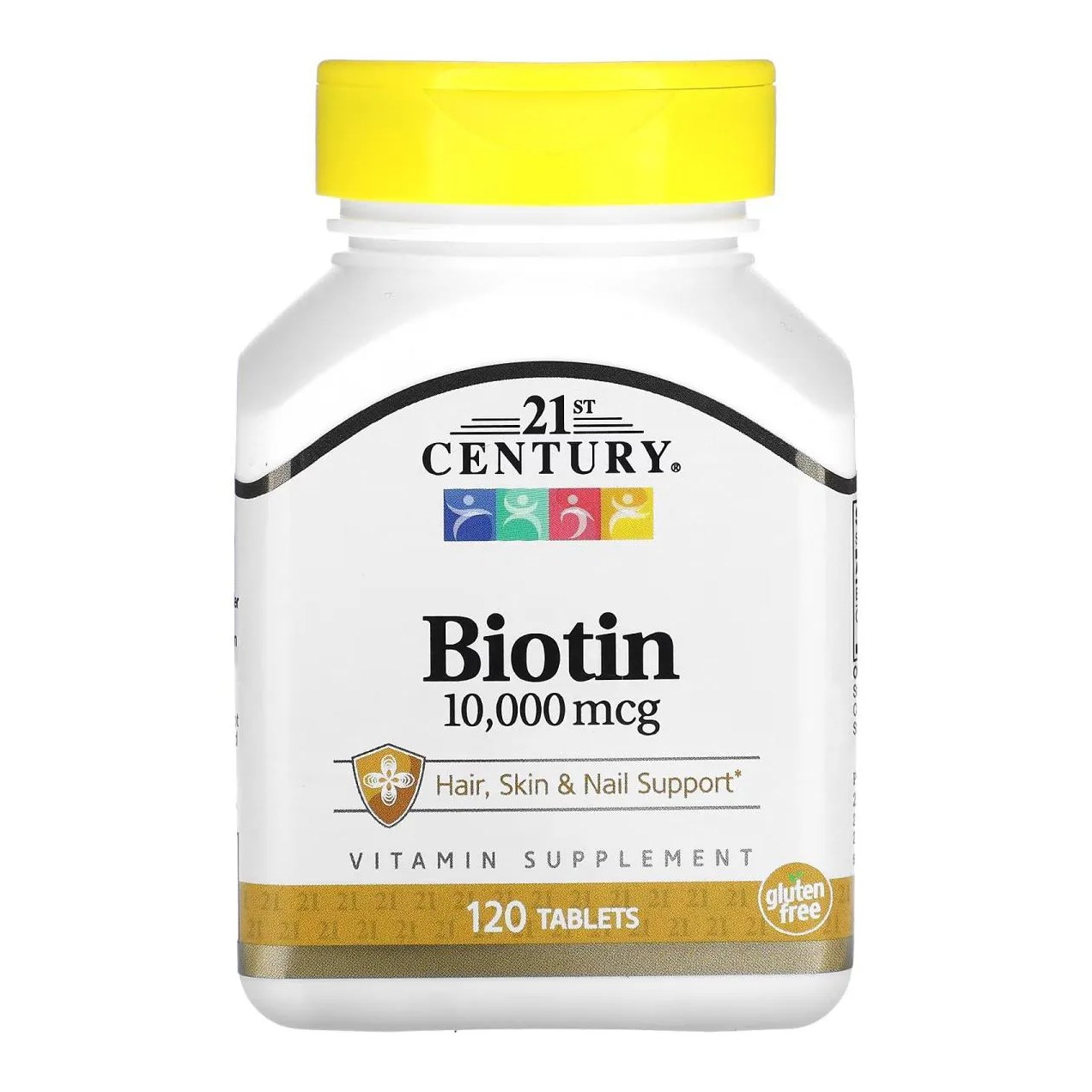 Biotina Biotin 10000 Mcg 120 comprimidos 21st Century