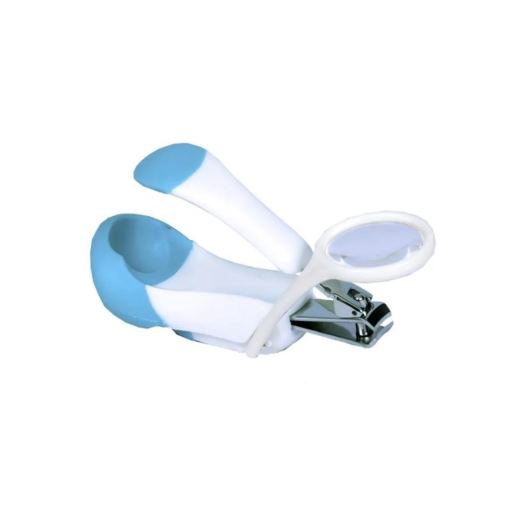 Cortador de Unhas com Lupa Azul - Clingo