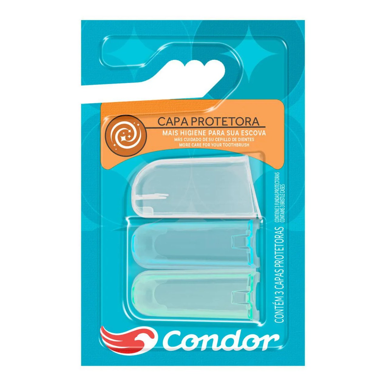 Capa Protetora de Cerdas para Escova Dental Condor 3 Un