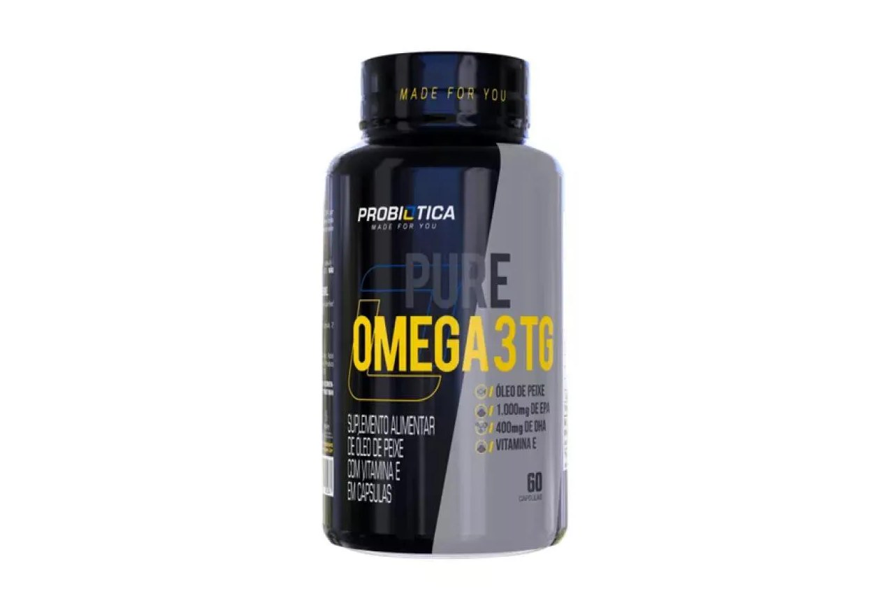 Pure Ômega 3 1400mg - Óleo de Peixe Probiótica 60 cápsulas