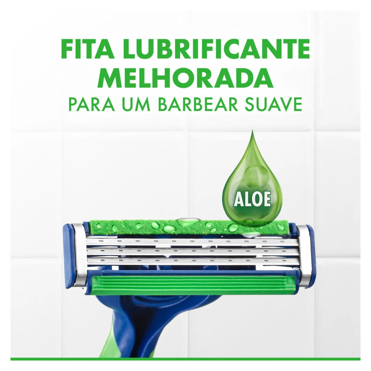 Aparelho de Barbear Gillette Prestobarba3 Sensitive Aloe Vera 2 unidades