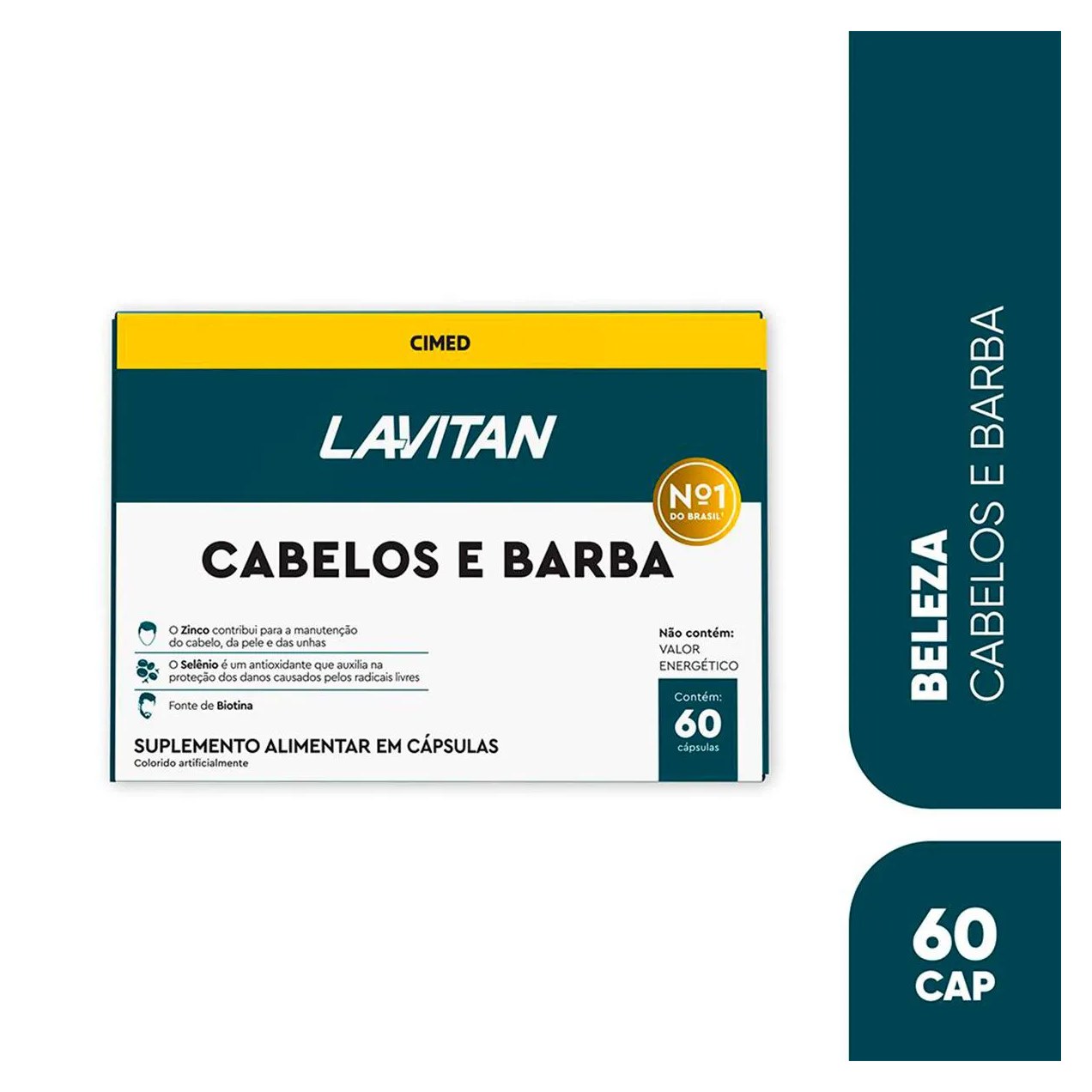 Kit Polivitamínico Lavitan A-Z Original 60 comprimidos + Cabelos e Barba 60 cápsulas