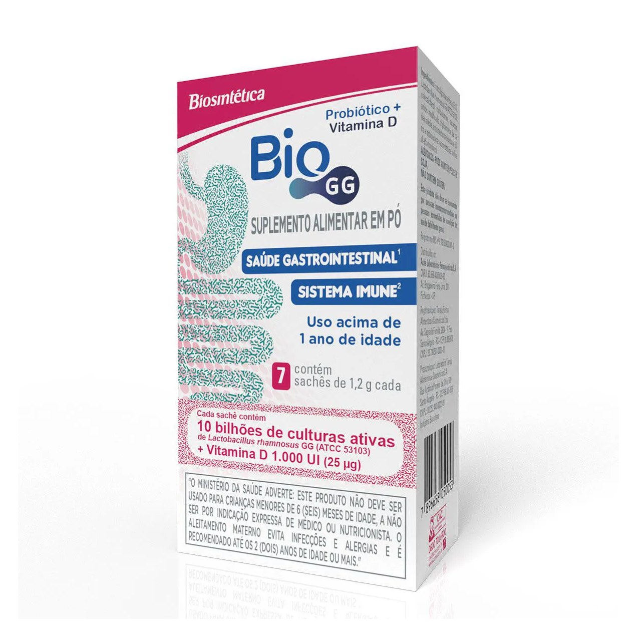 Probiótico Bio GG 10bi + Vitamina D 1.000UI 7 Sachês