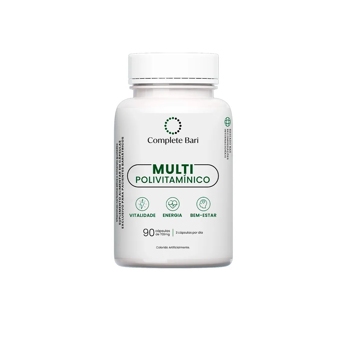 Polivitamínico Complete Bari Multi Bariátricos 90 Cápsulas