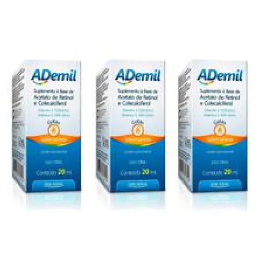 Kit C/3 Ademil a+D Sol 20Ml - Arte Nativa