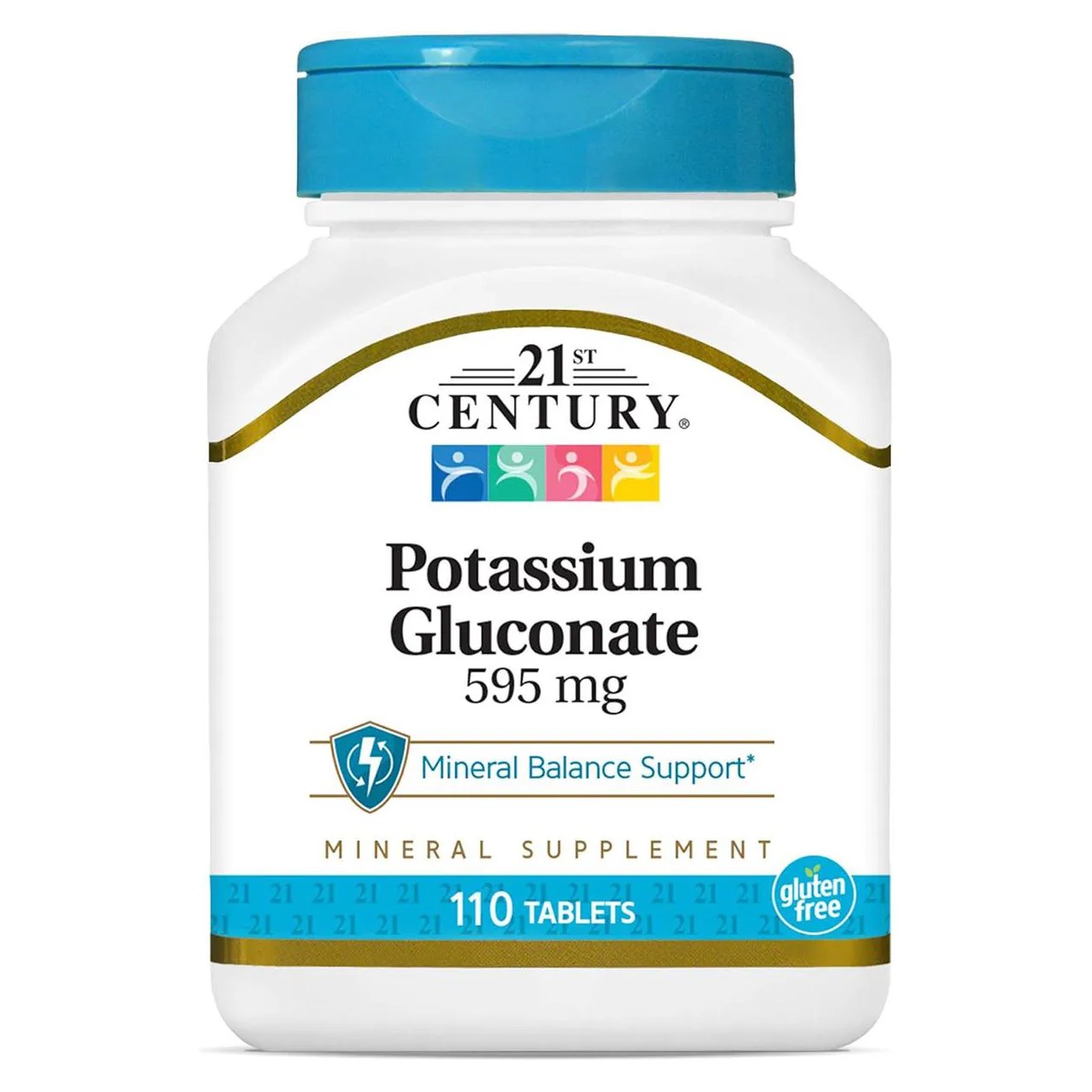 Gluconato de Potássio 595 Mg 110 comprimidos 21st Century