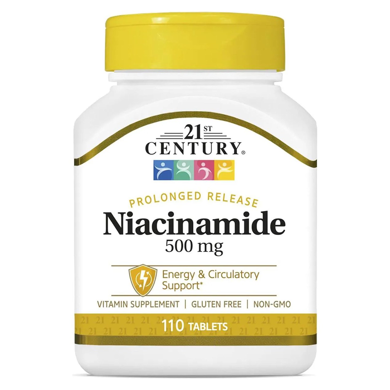 Niacinamida Liberação Prolongada 500mg 110 Tabs 21st Century