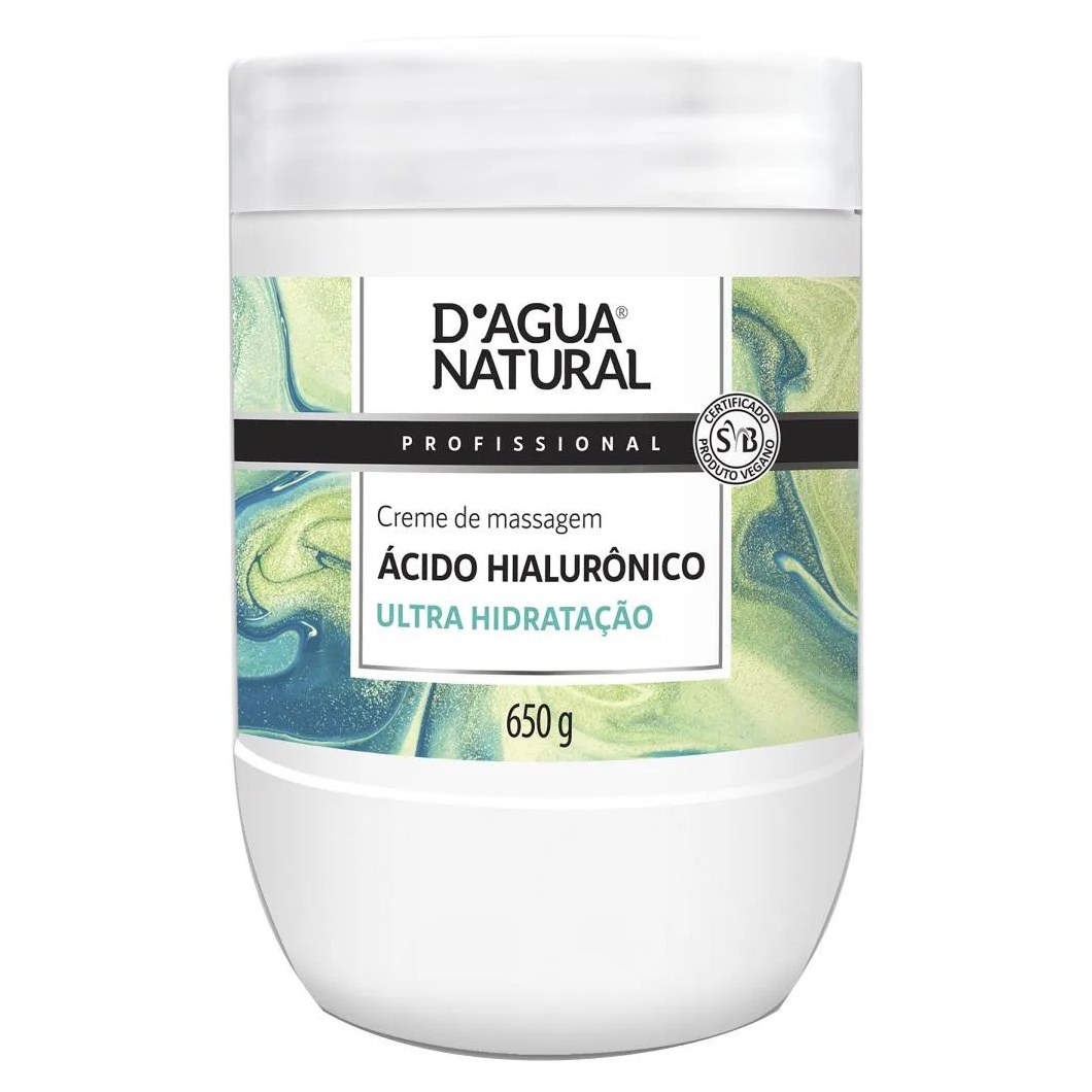 Creme Acido Hialuronico Anti - Idade 650g Dagua Natural