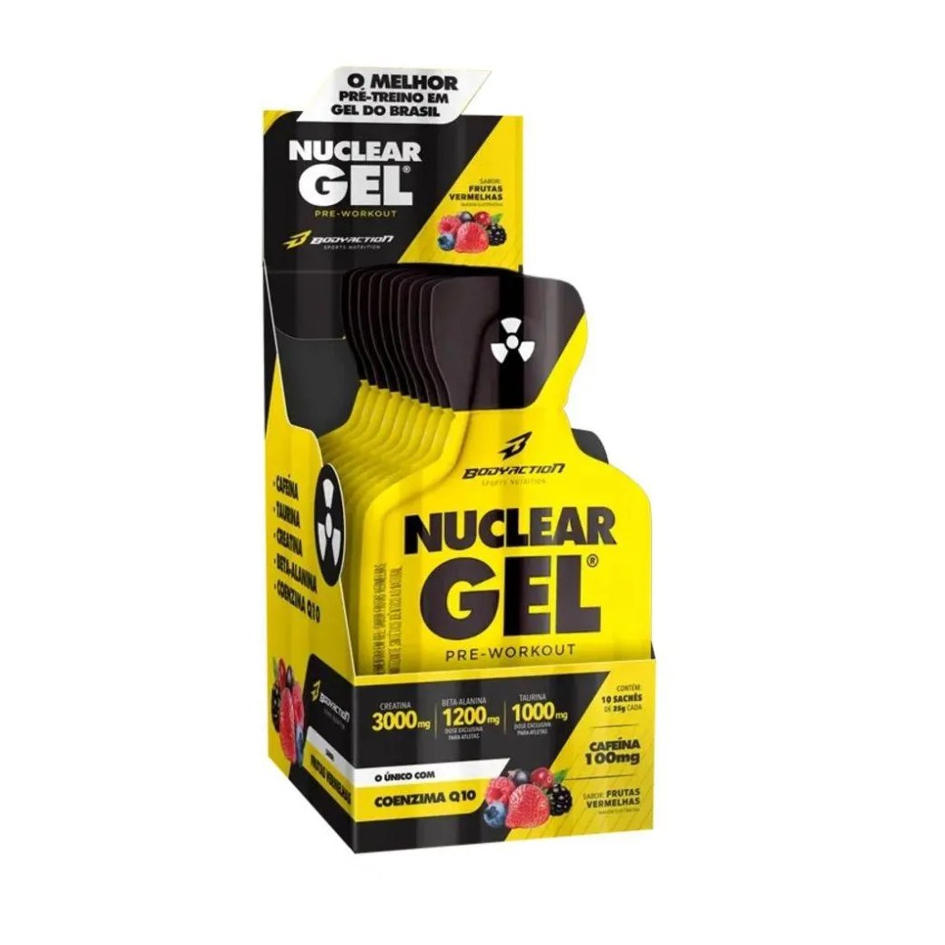 Nuclear Rush Gel Display (10 Sachês de 25G) - Sabor: Guaraná