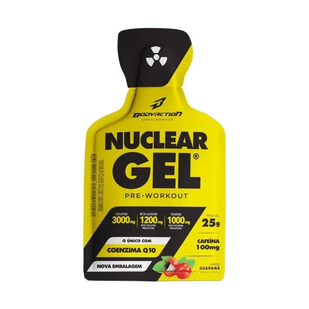 Nuclear Rush Gel Sachê (25G) - Sabor: Guaraná