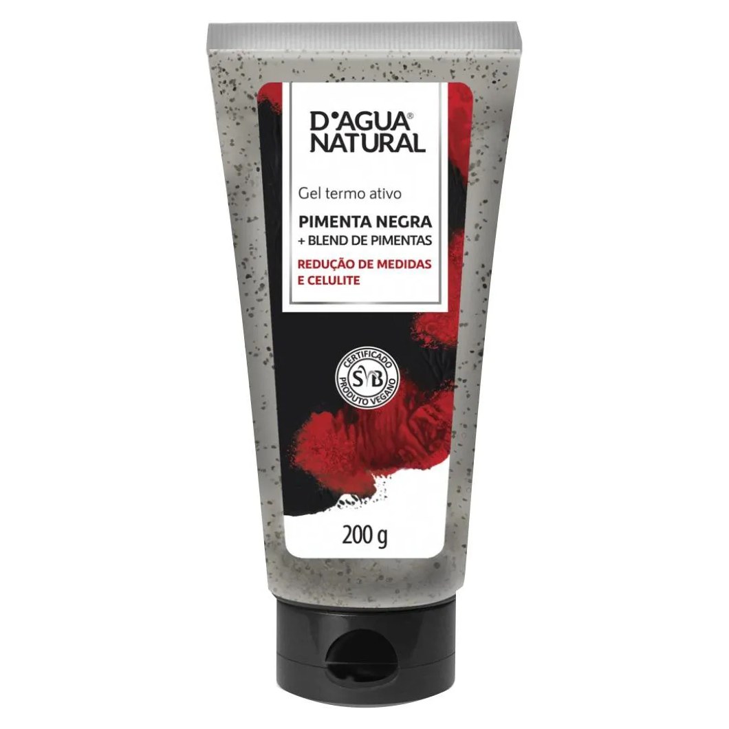 Gel Termoativo Pimenta Negra Blend Pimentas 200g Dagua Natural